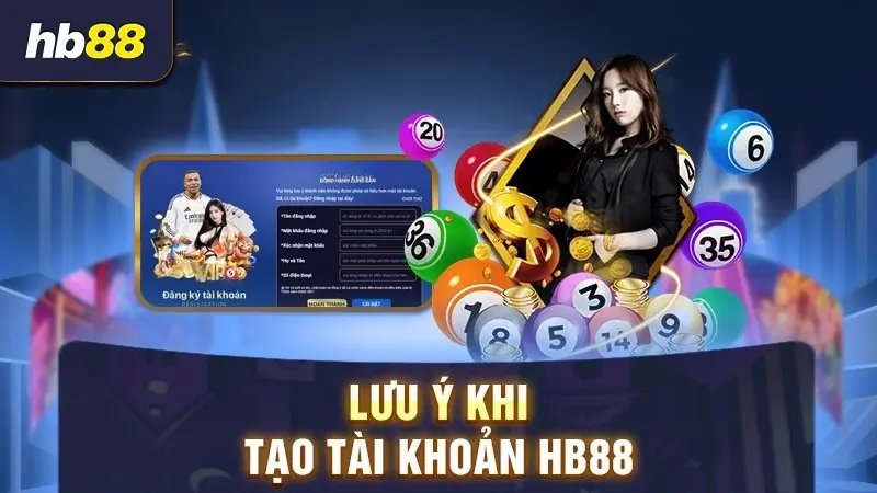 Lưu ý khi tạo tài khoản HB88